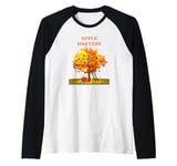 Apple Tree Picking Season Fall Autumn Harvest Raglan Baseball Tee