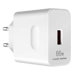 Chargeur Secteur Huawei d'Origine, USB 66W SuperCharge Blanc