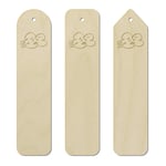 Azeeda 3 x 'Windy Cloud' Birch Bookmarks (BK00020890)