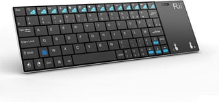 Mini Clavier 2.4GHz Sans Fil (version française) avec Grande Taille Touchpad pour Smart TV,HTPC,TV BOX,Raspberry PI, Mac OS,Linux,Android,Windows 2000 XP Vista 78,Sony Playstation 3