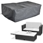 Housse de protection / bâche pour meubles de jardin, noire, 125 x 123 x 74 cm - Melko