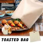 12Pcs Reusable Toaster Bag Non-Stick Bread Baking Bag Sandwich Bags Toast3196