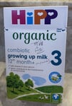 HiPP Organic 3 Combiotic Growing Up Milk 12th Month+ 600g, Exp 26.04.2025