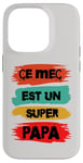 Coque pour iPhone 14 Pro Ce mec est un super papa cadeau drôle papa fête des pères