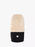 BINIBAMBA Sheepskin Pram Puff Footmuff, Milk