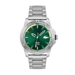 Lacoste Analogue Quartz Watch for Men with Silver Stainless Steel Bracelet - 2011204