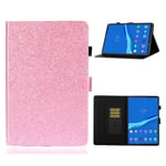 Lenovo Tab M10 FHD Plus flash powder theme leather case - Pink