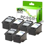 Lot Printing Pleasure Premium Ink Cartridge For Canon Pg510 Cl511 Pg512 Cl513