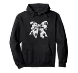 Cute Coquette Bow Soccer Ball Mom Life Game Day Soccer Lover Pullover Hoodie