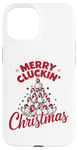 iPhone 15 Merry Cluckin' Christmas Funny Chicken Lovers Farm Xmas Case