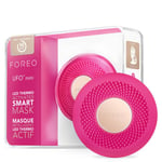 FOREO UFO mini Full Facial LED naamio hoito, punainen valohoito, kasvonaamiot kauneudenhoito, korealainen ihonhoito, lämpöhoito & kasvohieroja, kosteusvoide, lisääntynyt ihonhoito imeytyminen, fuksiaa