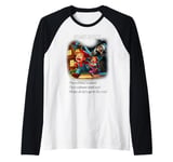 Witch Chasing Hansel & Gretel Sarcastic Funny Fairytale Fun Raglan Baseball Tee