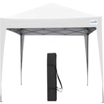 Quictent Pop Up Gazebo 3 x 3m with Bag, Folding Gazebo Waterproof Event Shelter, 50+UV Protection Canopy Garden Tent for Parties, Camping, Festivals and Flea Markets - White