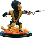 Quantum Mechanix Mortal Kombat Scorpion Q-Fig Figure, Yellow, 4 inches