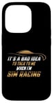 Coque pour iPhone 14 Pro Simulateur de course Sim Racing Cockpit Siège Sim Racer