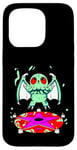 Coque pour iPhone 15 Pro Kawaii Cthulhu Mignon Cthulhu Monstre Necronomicon Pastel Goth