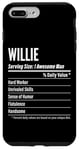 iPhone 7 Plus/8 Plus Willie Gift, Nutritional Facts Serving Size, Calories Case