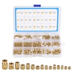 300 PCS Insert Fileté Écrou Moleté M2-M6 Écrou à Visser Insert Filetage Femelle Filetées en Laiton pour Injection Moulage Impression 3D ou Automobile