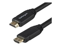 Startech.Com 10Ft (3M) Hdmi 2.0 Cable With Gripping Connectors, 4K 60Hz Premium Certified High Speed Hdmi Cable With Ethernet, Hdr10, 18Gbps, Hdmi Video Cord For Monitor/Tv, M/M, Black - Ultra Hd Hdmi Cord - Hög Hastighet - Hdmi-Kabel - Hdmi Hane Ra