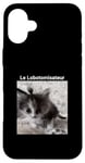 Coque pour iPhone 16 Plus evillarry larry chat meme brainrot lobotomisateur mastermind