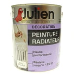 Julien Peinture Radiateur Formule Glycero Haute Performance jusqu'à 120°C - Blanc Brillant - 2,5L