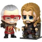 Hot Toys Thor: Ragnarok Cosbaby (S) Stan Lee & Thor 10cm Figures