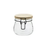 Decorative Preserving Storage Glass Jar Container with Bamboo Lid 0.5L by Mad...