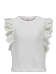 Kogbetty Life S/S Frill Top Jrs Tops T-shirts Sleeveless White Kids Only