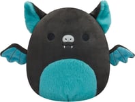 Squishmallows SQCR02386 Original 7.5-Inch Aldous Teal and Black Fruit Bat with