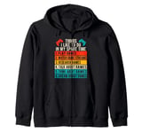 Things I Like To Do In My Spare Time - Gamer Funny Gaming Zip Hoodie