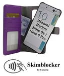 Skimblocker Magnet Fodral Xiaomi Redmi Note 9s / Note 9 Pro (Lila)