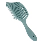 (Dark Green)Curved Vented Brush Faster Blow Drying Hair Brush Professional