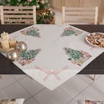 PETTI Artigiani italiani - Centre de Table de Noël, Centre de Table de Cuisine de Noël, Chemin de Table 90 x 90 cm, pièce maîtresse Soldatini Rose, 100 % Made in Itay