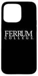 Coque pour iPhone 15 Pro Max Ferrum College White Wordmark Logo