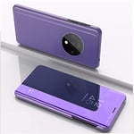 Hülle® Plating Flip Mirror Case for OnePlus 7T (Purple)