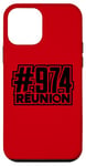 Coque pour iPhone 12 mini 974 Ile de la Réunion C24 - Hashtag - Red