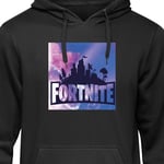 Barn-Hoodie | Mjuk Huvtröja för Barn Fortnite svart 7-8 År