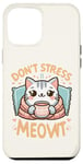 Coque pour iPhone 12 Pro Max idee cadeau citation drôle relaxation design chat kawaii