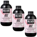 BLEACH LONDON Super Cool ROSE Semi-Permanent Hair Dye - 150ml - 3 PACK