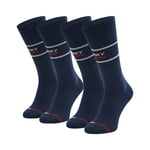 Paires de chaussettes Tommy Hilfiger en coton mélangé bleu marine, lot de 2