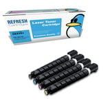 Refresh Cartridges Full Set 4 Pack C-EXV51L Toner Compatible With Canon Printers