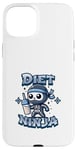 Coque pour iPhone 15 Plus Cute Diet Ninja Shake Protéiné Squelette Ninja