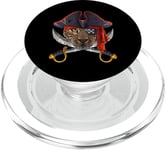 Costume de pirate Léopard Jolly Roger pour Halloween PopSockets PopGrip pour MagSafe