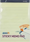 Stick'n Memo Pad notisblock | 25x17 cm | Linjerat