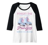 Womens Figure Ice Skating Princess Skater Love Ice Skater Girls Raglan Baseball Tee