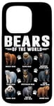 iPhone 15 Pro Bears Of The World Educational Types Of Bear Animals Lover Case