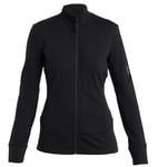 Icebreaker Quantum IV LS Zip Women Svart S - Fri frakt