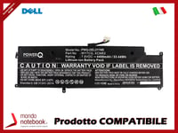 Batterie PowerQ pour Dell Latitude 13 7370 4400 MAH 7.6V P/N WY7CG Noir