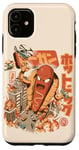 Coque pour iPhone 11 Super Hot Dog Monster Food Japanese City Kawaii Hot Dog