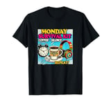 Monday Survival Kit Alarm Clock, Headphones, Alarm Clock, Late Sleeper T-Shirt